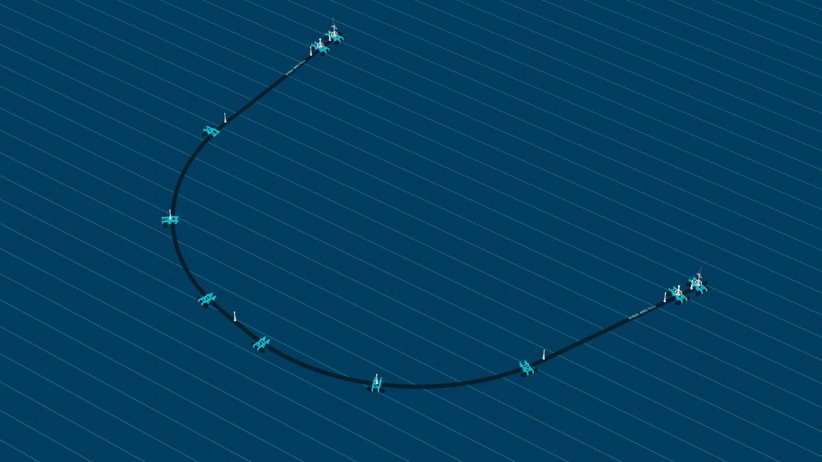 Illustration of System 001 of The Ocean Cleanup