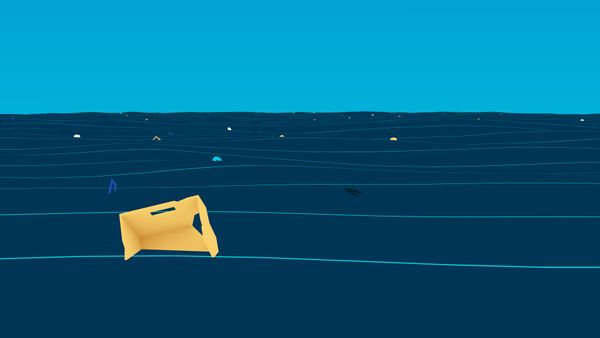 Great Pacific Garbage Patch - Illustration