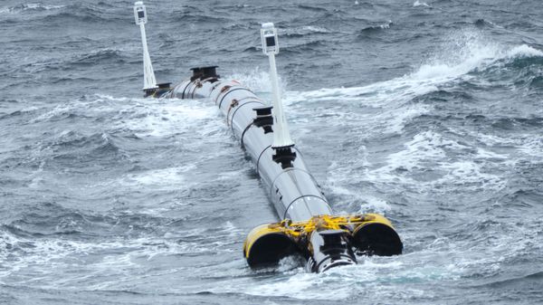 In May 2018, a 120-meter section of the system successfully passed a tow test in the Pacific Ocean, being subjected to waves of up to 5 meters.