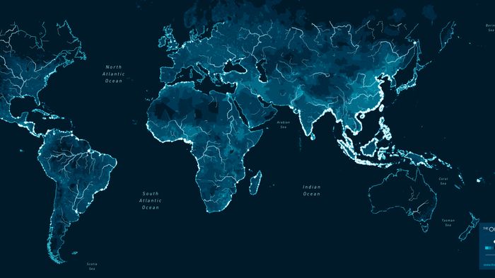 Global yearly plastic inputs from rivers into oceans. Browse the interactive map at www.theoceancleanup.com/sources